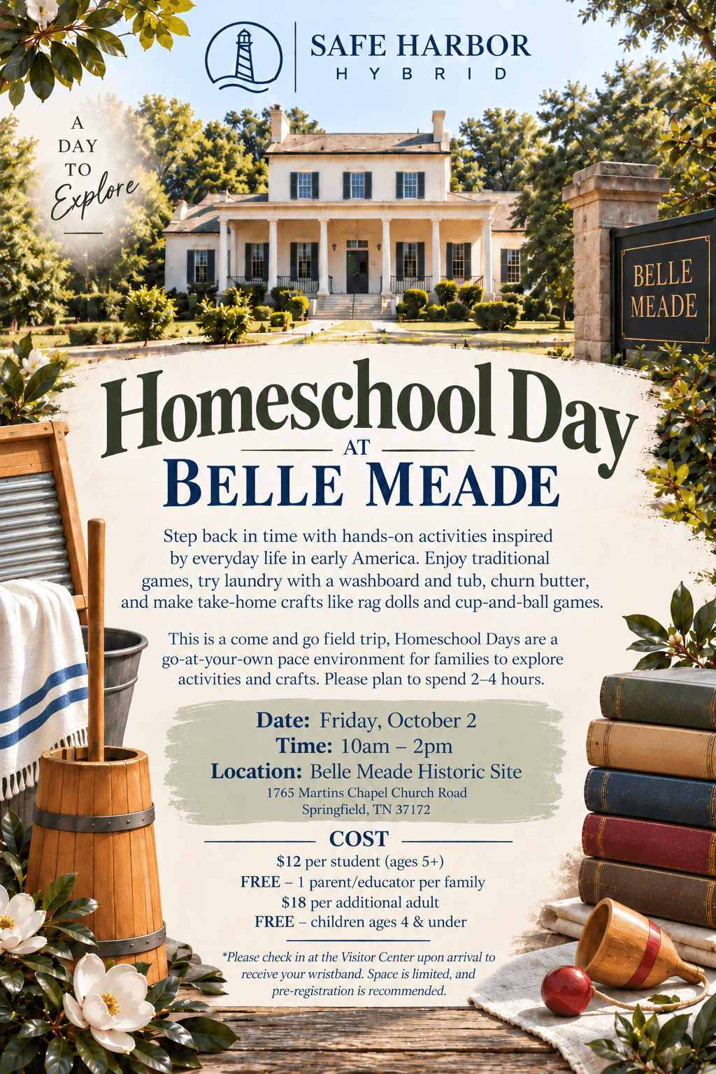 Homeschool Day at Belle Meade